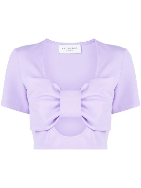 Lilac Top, Lavender Tops, Preformance Outfits, Viktor & Rolf, Large Bow, Green Outfit, Lavender Purple, Fancy Outfits, Cotton Top