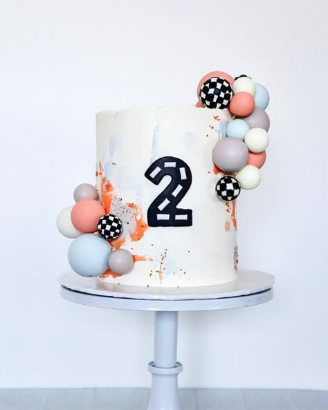 Two Fast Birthday Cake Diy, Two Fast Birthday Cake Buttercream, Buttercream Race Car Cake, 2 Fast Birthday Cake Ideas, Two Fast Smash Cake, 2fast Birthday Cake, Buttercream Car Cake, Two Fast Cake Ideas, Simple Race Car Cake