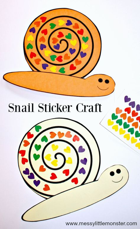 A snail fine motor skills craft for kids using stickers and a free snail printable template. A great bug activity idea aimed at toddlers and preschoolers. Bug Crafts For Preschoolers, Toddler Bug Activities, Snail Template Free Printable, Bugs Crafts Preschool, Bug Crafts Preschool, Snail Crafts For Kids, Bug Activities For Toddlers, Bug Crafts For Toddlers, Preschool Bug Crafts