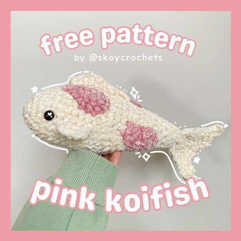 Koi, Free Crochet, Free Pattern, Fish, Crochet, Pattern