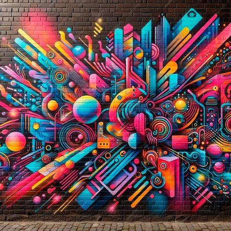 Premium Photo | Best Urban Graffiti Art Abstract and Geometric Fusion Marketing Background, Urban Graffiti, Graffiti Art, Premium Photo, Art Abstract, Graffiti, Abstract Art, Stock Photos, Marketing