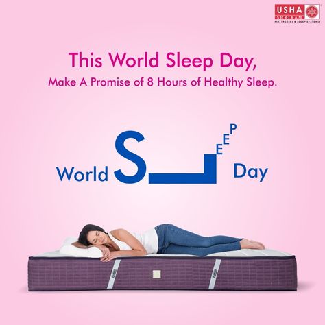 This world sleep day, make a promise of 8 hours of healthy sleep and don’t skip on wellness. #worldsleepday #happyworldsleepday #worldsleepday2022 #comfymattress #ushashrirammattress #sleep #physicalhealth #mentalhealth #goodsleep #mattresses #mattress #sleep World Sleep Day, Sleeping Man, Digital Advertising Design, Snoring Remedies, How To Stop Snoring, Marketing Poster, Nerve Pain Relief, Women's Fitness Motivation, Yoga Day