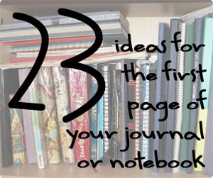 23 ideas for the first page of your journal or notebook - darktea Start A Journal Ideas, Start A Journal, Journals Diy, Journal Topics, Start Journaling, Journal Questions, Unique Planner, Writing Exercises, What To Write