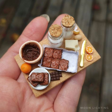 Miniature Cafe, Miniture Food, Fairy House Crafts, Play Food Set, Miniature Bakery, Mini Stuff, Diy Doll Miniatures, Air Dry Clay Projects, Barbie Doll House