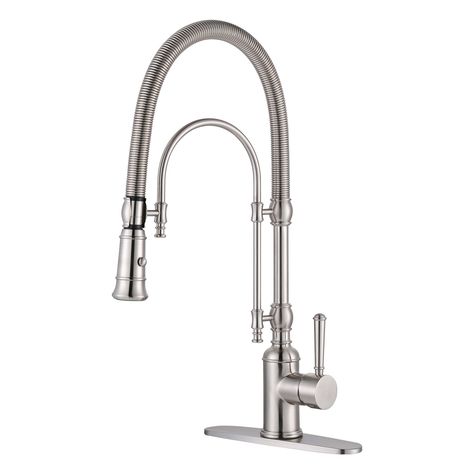 Brushed Nickel Kitchen Faucet, High Arc Kitchen Faucet, Small Galley Kitchen, Chrome Kitchen Faucet, Kitchen Faucet With Sprayer, Single Handle Kitchen Faucet, Galley Kitchen, Bath Faucet, Kitchen Faucets