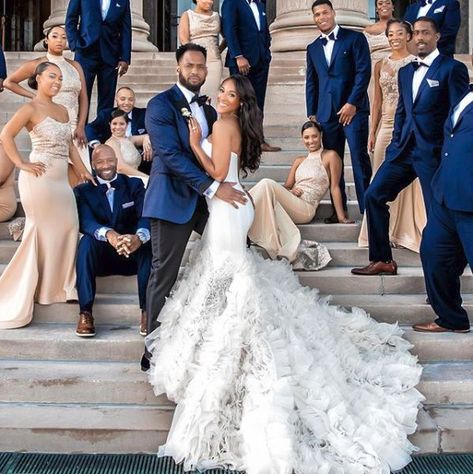 Black People Weddings, Lovella Bridal, Wedding Picture Poses, Dream Wedding Ideas Dresses, Wedding Theme Colors, Bridesmaids And Groomsmen, Designer Wedding, Wedding Poses, Wedding Pics