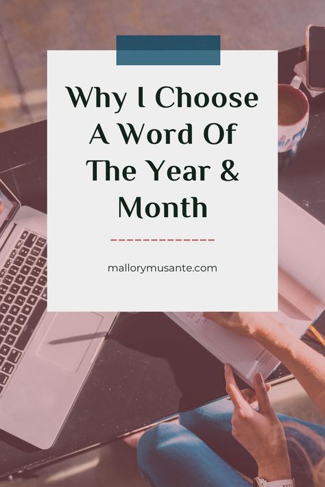 Word Of The Month Ideas, 2025 Word, Focus On My Goals, Word Of The Year Ideas, Word Of The Month, 2023 Word, 4 Day Work Week, Word Of The Year, New Year 2023