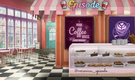 Cafe Inside, Casa Anime, Background Anime, Episode Interactive Backgrounds, Anime Places, Episode Backgrounds, Scenery Background, Living Room Background, Anime Backgrounds