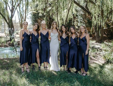 Navy Wedding Bridesmaid Dresses, Moody Blue Bridesmaid Dresses, Satin Navy Blue Bridesmaid Dresses, Navy Blue Satin Bridesmaid Dresses, Blue Bridesmaid Dresses Satin, Blue Dresses Bridesmaid, Bridesmaid Dresses Dark Blue, Dark Bridesmaid Dresses, Sapphire Bridesmaid Dresses