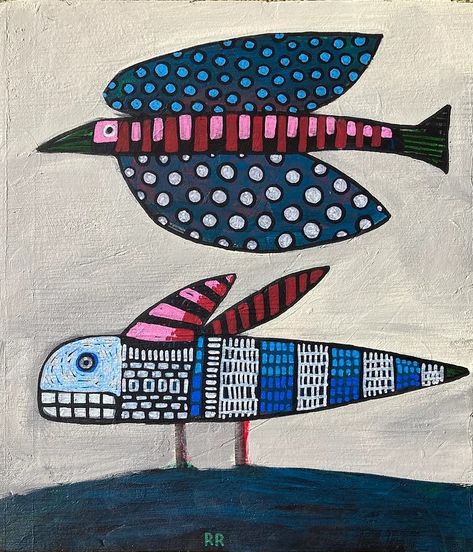 HOME | Fishboy Contemporary Folk Art Gallery Bellingham Tree Burl, Sunset House, Folk Art Fish, Contemporary Folk Art, Modern Folk Art, Textile Art Embroidery, Art Embroidery, Primitive Folk Art, Free Library