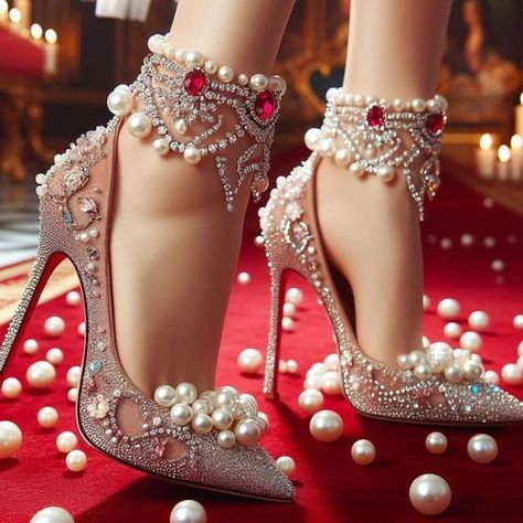 #pumps #sandals #heels High Heels Hacks, Heels Hacks, Pretty Shoes High Heels, High Heel Hack, Bridal Sandals Heels, Disney Princess Shoes, Fantasy Shoes, Shoe Hacks, Diamond Shoes