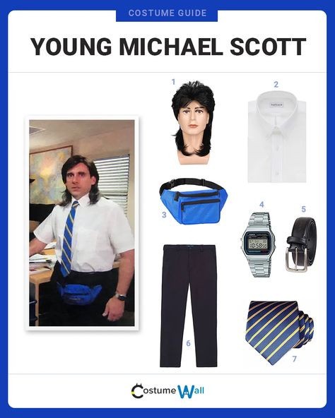 The Office Inspired Outfits, The Office Costume Ideas Group, Michael Scott Halloween Costume, The Office Characters Costumes, The Office Outfits Show, Dwight Shrute Costume, Halloween Office Costumes, Michael Scott Costume, Halloween Costumes The Office