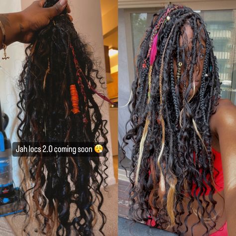 Fairy Locs, Wavy Locs, Jah Locs, Dread Ideas, Shaman Woman, Winter Hair Trends, Protective Style Braids, Faux Dreads, Boho Locs