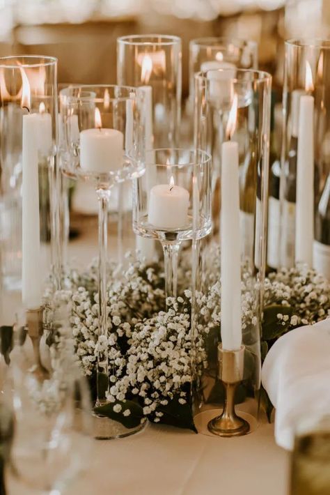 Candle Wedding Centerpieces, Wedding Decor Ideas, Neutral Wedding, Deco Floral, Wedding Table Settings, Wedding Mood Board, Wedding Tablescapes, Wedding Table Centerpieces, Wedding Mood