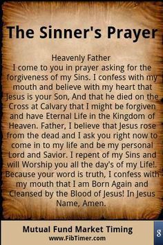 Heavenly Father Prayer, Sinners Prayer, Salvation Prayer, Prayer For Guidance, Spiritual Warfare Prayers, Everyday Prayers, Miracle Prayer, Christian Prayers, Good Prayers