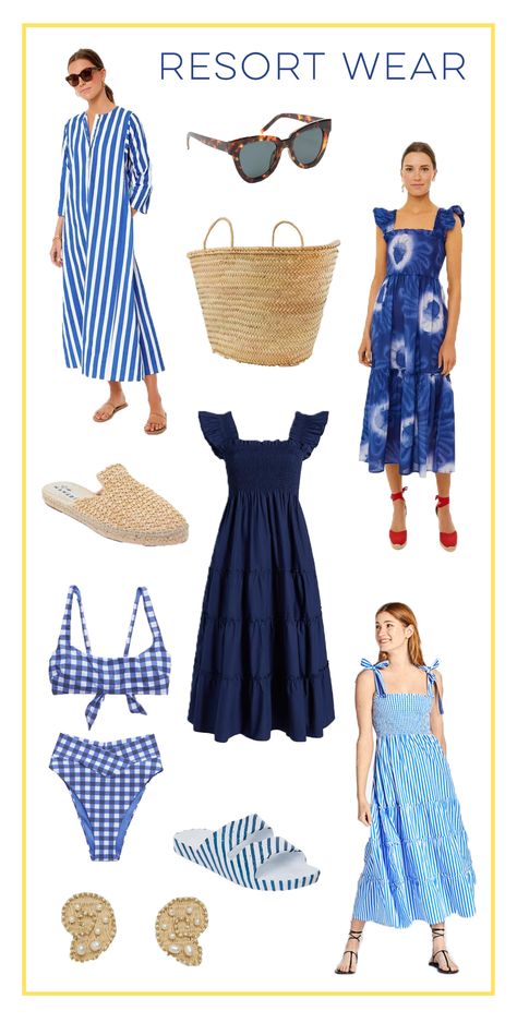 Resort Wear for Warm-Weather Winter Vacations - Sunshine Style Winter Vacations, Sun Dress Casual, Timeless Outfits, Fashion Templates, Preppy Girl, Summer Capsule Wardrobe, Dressy Dresses, Summer Outfit Inspiration, Winter Vacation