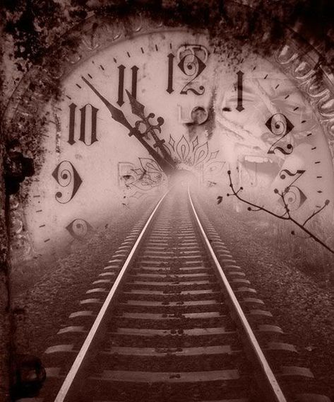 ~ Time Travel ~ Father Time, Night Circus, Pontianak, Funny Joke Quote, Foto Vintage, Train Tracks, Foto Inspiration, In Spanish, A Train