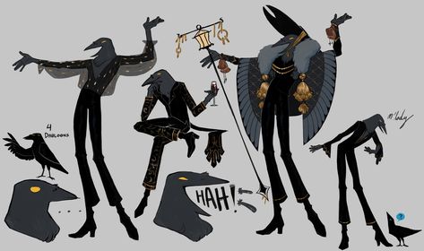 Crow As A Human, Crow Dnd Character, Crow Character Art, Kenku Dnd Cute, Dnd Kenku Character Art, Crow Person Character Design, Dnd Thri-keen, Crow Human Hybrid, Crow Humanoid