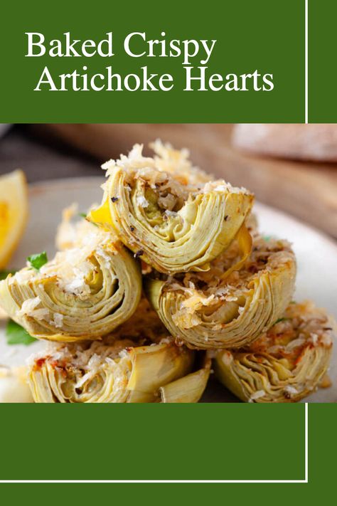 Crispy Artichoke Hearts, Canned Artichokes, Canned Artichoke, Roasted Artichokes, Breakfast Sides Dishes, Baked Artichoke, Mozzarella Stuffed Meatballs, Roasted Artichoke, Canned Artichoke Hearts