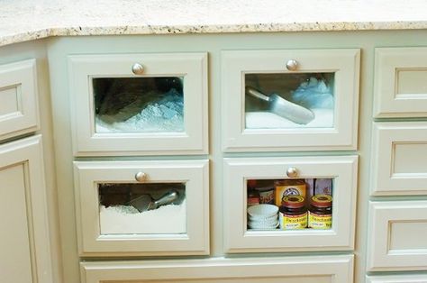 baking drawers Baking Center, Bakers Kitchen, Ree Drummond, Built In Cabinets, Pretty Colors, Kitchen Redo, Cozy Cottage, Pioneer Woman, The Ranch