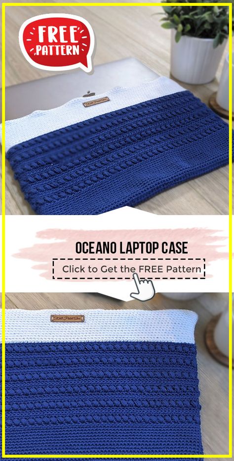 Crochet Laptop Case Pattern Free, Crochet Laptop Bag, Tablet Case Pattern, Laptop Case Pattern, Crochet Laptop Sleeve, Crochet Laptop Case, Coastal Crochet, Bag Tutorials, Crossbody Bag Pattern