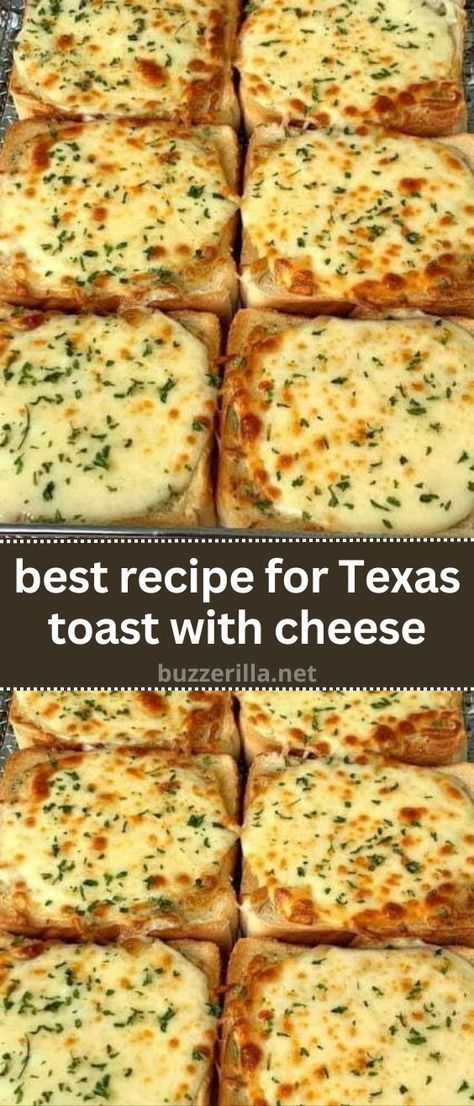 best recipe for Texas toast with cheese Buttery Toast, Italian Cheese Bread, Texas Toast Bread, Fast Appetizers, Cheese Cheddar, Toast Bread, Texas Toast, Cheese Toast, Bread Recipes Sweet