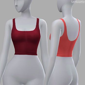 CASUAL SET | SUELLEN TANK TOP ACC | CandySims Sims Cc Tank Top, Tank Tops Sims 4 Cc, Sims 4 Undershirt Accessory, Sims 4 Tank Top Cc, Sims 4 Cc Tank Top, Sims 4 Tank Top, Sims 4 Crop Top, Sims Tops, Red Toms