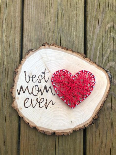 Mother's Day Crafts for Toddlers and Preschoolers Easy Mothers Day Crafts For Toddlers, Heart String Art, Homemade Gifts For Mom, Easy Mother's Day Crafts, Mother's Day Projects, Crafts Unique, Homemade Mothers Day Gifts, Carved Wood Wall Art, Rainy Day Fun