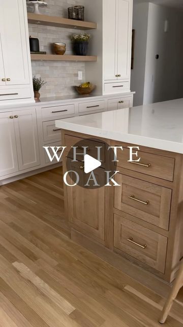 Braido Targa on Instagram: "Timeless elegance: White and oak cabinets blend classic charm with modern simplicity. A combination that never goes out of style! #InteriorDesign #KitchenInspiration #TimelessDecor" Kitchen Cabinet Combinations, Oak And White Cabinets, Classic Cabinets Kitchen, White Oak And White Kitchen, White Oak Cabinets Kitchen, White And Oak Kitchen, White Oak Kitchen Cabinets, White Oak Kitchen, Hill Country Homes