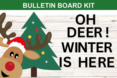 PDF Classroom Bulletin Board Oh Deer! Winter Is Here Oh Deer Winter Is Here Bulletin Board, Cubby Labels, Deer Winter, Christmas Bulletin Board, Classroom Bulletin Board, Christmas Bulletin, Message Mom, Bulletin Board Display, Classroom Bulletin Boards