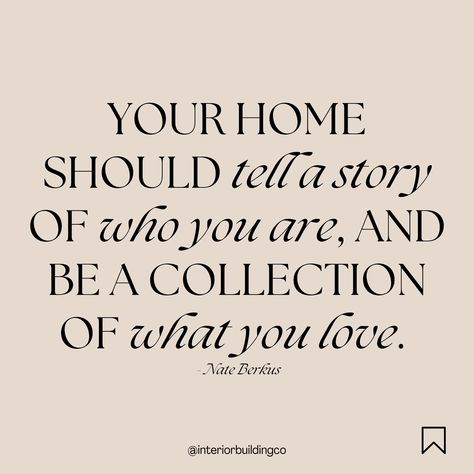 “You home should tell a story of who you are, and be a collection of what you love. - Nate Berkus” Follow me @interiorbuildingco for everything building and renovating, giving you the confidence to create your dream home!⁠ ⁠ #dreamhome #startnow #buildingorrenovating #renovating #building #dreamlife The House That Built Me, Building A Home Quotes, Home Renovation Quotes, Dream Home Quotes, Dream House Quotes, Renovation Quotes, Done Trying Quotes, New Home Quotes, Try Quotes