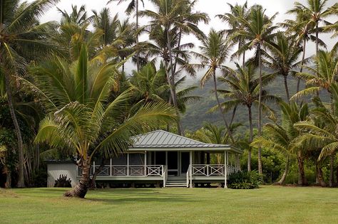 Grains Of Paradise, Hawaiian House, Living In Hawaii, Hana Maui, Hawaii House, Hawaiian Homes, Tropical Architecture, Hawaii Homes, Beach Shack