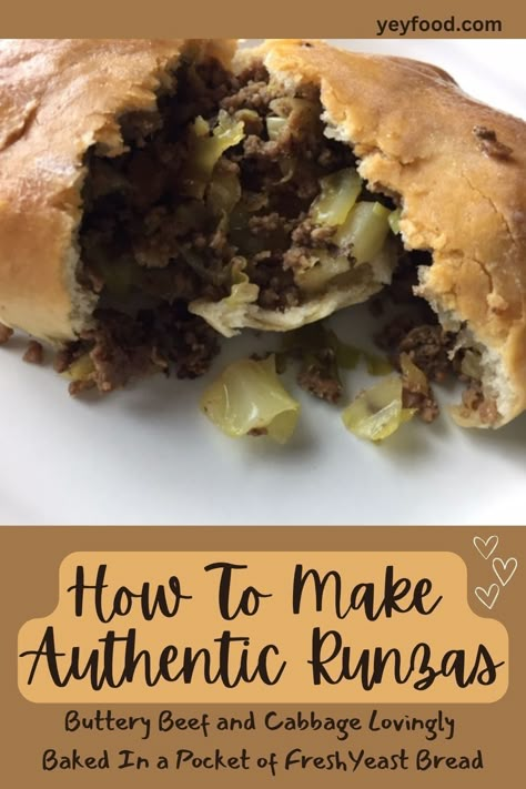 How To Make Authentic Runzas Runzas? You might wonder, "What the heck is a runza, anyway?" If you don't know, you probably are not from Nebraska. Still, I will share our delicious secret with you! Fried Hotdogs, Homemade Runzas, Runzas Recipe, Original Fantasy Fudge Recipe, Runza Casserole, Appreciate Quotes, Oven Baked Steak, Bierocks Recipe, Orange Truffles