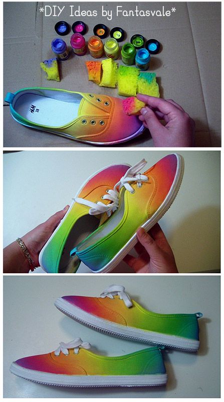 Tie-Dye effect rainbow shoes without tie-dye Project by Fantasvale www.youtube.com/Fantasvale #rainbow #shoes #diy #CRAFTING #Fantasvale Rainbow Shoes Diy, Sharpie Art On Shoes, Diy Painted Canvas Shoes, Pride Shoes Diy, How To Paint Canvas Shoes, Painted Shoes Diy Easy, Diy Shoe Painting Ideas, Baby Sling Diy, Diy Canvas Shoes