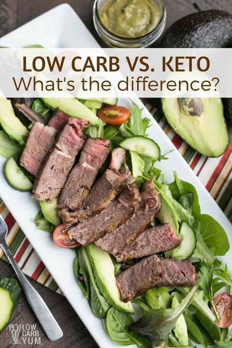 Is there a difference between #lowcarb vs #keto? Is following a #ketogenicdiet and eating foods low in carbs the same thing? When it comes to #weightloss, which one burns fat more effectively? | LowCarbYum.com via @lowcarbyum Foods Low In Carbs, Keto Vs Low Carb, Friends Recipes, Lunch Box Bento, Breakfast Low Carb, Travel Foodie, Low Carb Meal Prep, Keto Tips, Low Carb Meal Plan