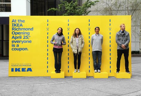 Ikea Ads, Guerilla Marketing Examples, Ikea Ad, Experiential Marketing Events, Marketing Activations, Guerrilla Marketing, Leo Burnett, Ikea Design, Photo Zone