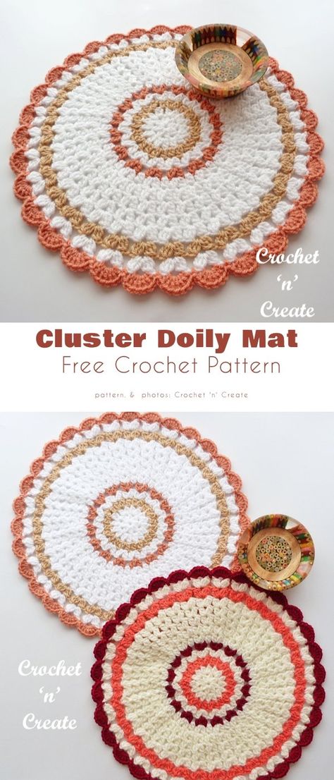 Doily Mat and Placemat Free Crochet Patterns Crochet Placemats Free Pattern, Placemats Crochet, Placemat Crochet, 2024 Crochet, Placemat Patterns, Crochet Placemat, Crochet Placemat Patterns, Crochet Table Mat, Crochet Mat