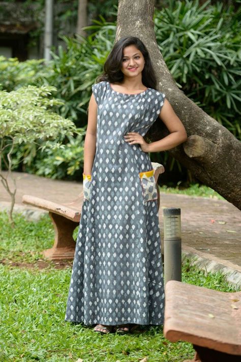 Frock Nighty Design, Nighty Designs Indian Cotton, Nighty Designs Indian, Nighty Designs, Cotton Night Dress, Long Kurtis, Frock Fashion, Kurti Patterns, Long Kurti