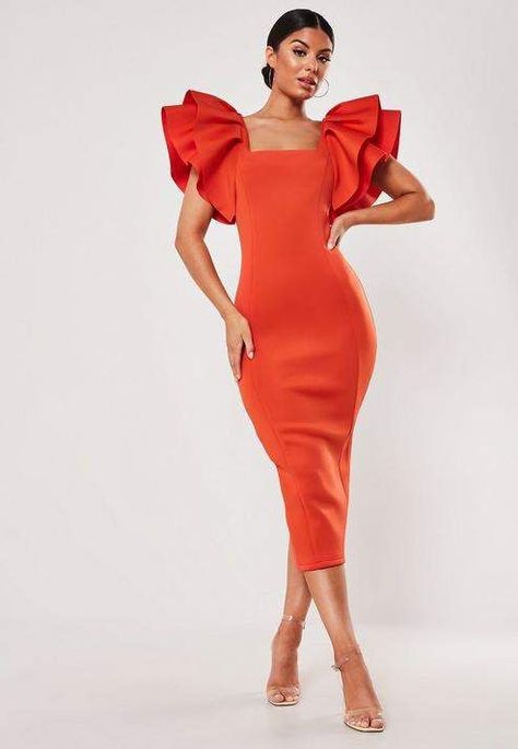 Missguided Red Square Neck Scuba Midi Dress  . . . . . . . . . . #womens #clothing #fashion #style #apparel #red #dresses #datenight  https://api.shopstyle.com/action/apiVisitRetailer?id=791296764&pid=uid8729-32433277-26&utm_content=buffer9adcd&utm_medium=social&utm_source=pinterest.com&utm_campaign=buffer Midi Gown, Dresses For Summer, Stylish Work Attire, Scuba Dress, Red Square, Classy Work Outfits, Office Dresses, Red Midi Dress, African Print Fashion