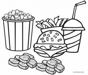 Free Printable Food Coloring Pages For Kids | Cool2bKids Mandala Kids, Vegetable Coloring Pages, Food Junk, Food Doodles, Food Coloring Pages, Kids Pages, Doodle Coloring, Unhealthy Food, Coloring Pages To Print