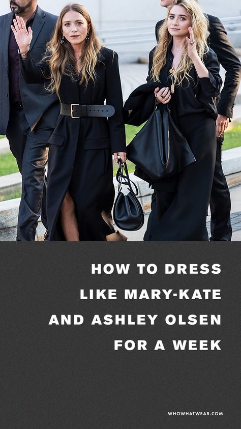 Mary-Kate and Ashley Olsen-inspired outfits to copy May Kate And Ashley Olsen Style, Mary And Ashley Olsen, Mary Kate Ashley Olsen Style, Olsen Twin Street Style, Marykate And Ashley Style, Mary Kate Style, Olsen Twins Street Style 2023, Olsen Twins 2023, Ashley And Mary Kate Olsen Style