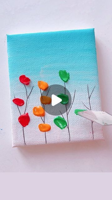 Paint Night For Beginners, Drawing Ideas Acrylic Paint, Summer Canvas Painting Ideas Kid Art, Best Scenery Paintings, Brushless Painting Ideas, Paint With Acrylics Ideas, Oil Painting Easy Ideas, Acrylic On Canvas Ideas Easy, Acrylic Paints Ideas