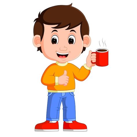 Young man drinking coffee | Premium Vector #Freepik #vector #holding-coffee #drink-coffee #drink-tea #holding-cup Man Drinking Coffee, Man Drinking, Coffee Vector, I Drink Coffee, Cartoon Boy, Flash Card, Drinking Coffee, Drinking Tea, Coffee Drinks