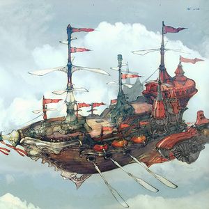 List of airships | Final Fantasy Wiki | Fandom Airship Art, Flying Ship, Steampunk Airship, Anime City, Space Pirate, The Warriors, Dnd Art, Fantasy Places, Steampunk Art