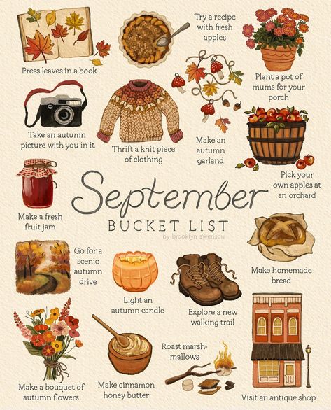 Autumn Bread, Autumn Bucket List, Apple Press, Herbst Bucket List, Autumn Candle, Fall Mood Board, Fun Fall Activities, Making A Bouquet, Pressed Leaves