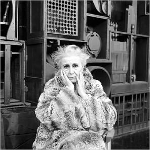 Louise Nevelson -  became renowned during the Abstract Expressionist period for constructing crated assemblages full of wooden items grouped together into monochromatically painted cubic structures. from The Art Story.org    http://www.theartstory.org/index.html Diana Cooper, Louise Nevelson, Peggy Guggenheim, Cecil Beaton, Richard Avedon, My Fair Lady, Outdoor Sculpture, Abstract Expressionist, Famous Artists