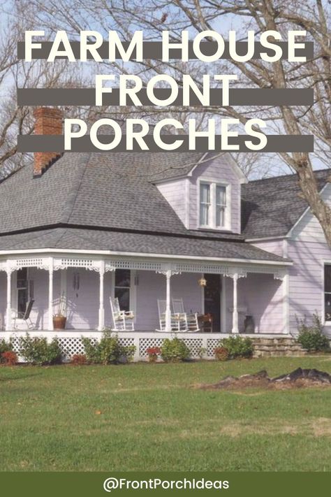 Check out our post on farm house front porches. From wrap around farm house porches to smaller front porches, we show you how to utilize and design the perfect country style porch for you farm house. Decorating Wrap Around Porch, Decorating A Wrap Around Porch, Front Porch Addition Farmhouse, How To Decorate A Wrap Around Porch, Front Wrap Around Porch, Farmhouses With Porches, Old House Front Porch Ideas, Front Porch Addition On Ranch House, Farm Front Porch