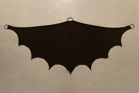 DIY bat costume · Tiny Trash Can Batwing Costume Diy, Adult Bat Costume Diy, Homemade Bat Costume, Womens Bat Costume Diy, Bat Witch Costume, Diy Bat Wings No Sew, Bat Wings Sewing Pattern, Easy Bat Costume, Halloween Vintage Costume