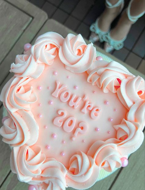 You're 20 Cake, You're 20? Cake, 20th Birthday Dress Ideas, You're 20 Birthday Cake, 20th Birthday Dress, Pink Dress Birthday Outfit, Pink Dress Birthday, 20 Cake, Rooftop Dinner