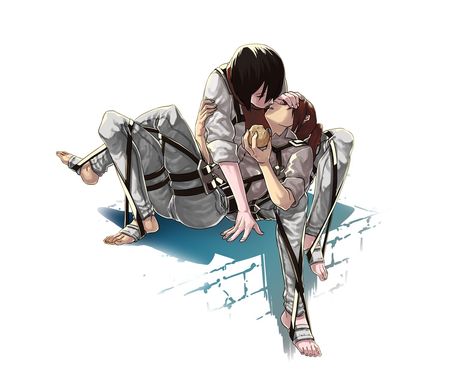 Mikasa x Sasha Mikasa X Sasha, Aot Fanart, Sasha Braus, Eren X Mikasa, Attack On Titan Ships, Seven Deadly Sins Anime, Attack On Titan Fanart, Yuri Anime, Attack On Titan Art